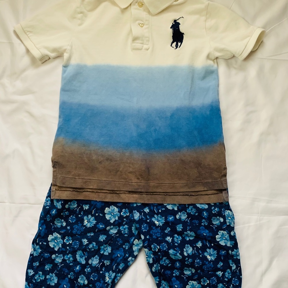 Boys Polo set of 2 shorts with top. GENTLY USED. - Picture 5 of 7
